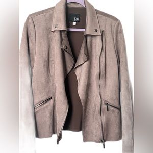 Kut from the kloth Milana faux suede moto jacket.